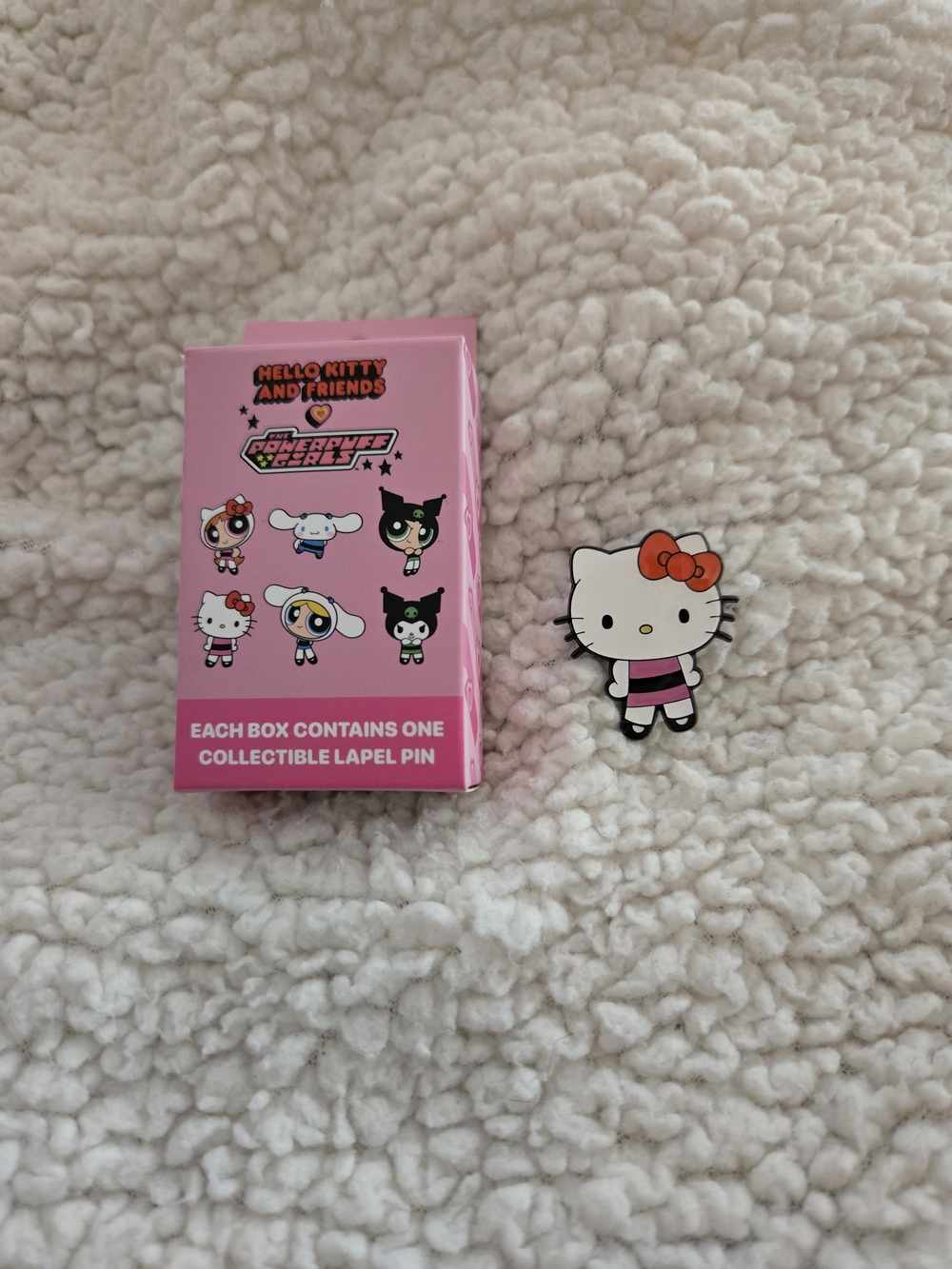 Sanrio Hello Kitty Pink and White Enamel Pin
